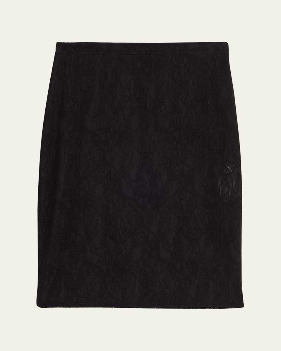 Stretch Lace Pencil Skirt